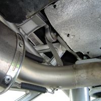 Exhaust compatible with Ktm Superduke 990 - R ( LC8) 2004-2012, Gpe Ann. titanium, Dual Homologated legal slip-on exhaust including removable db killers and link pipes 