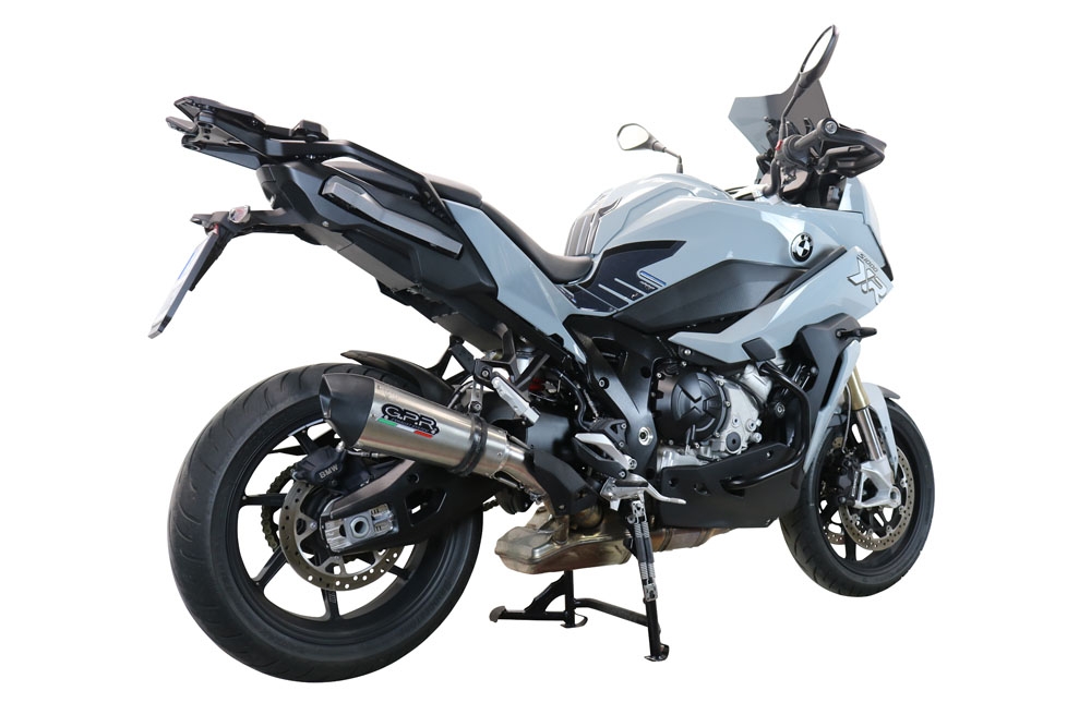 Exhaust compatible with Bmw S 1000 XR -M 2020-2025, GP Evo4 Titanium, Homologated legal slip-on exhaust including removable db killer and link pipe 