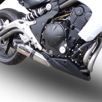 Exhaust compatible with Kawasaki Er 6 N - F 2012-2016, Gpe Ann. titanium, Homologated legal full system exhaust, including removable db killer 