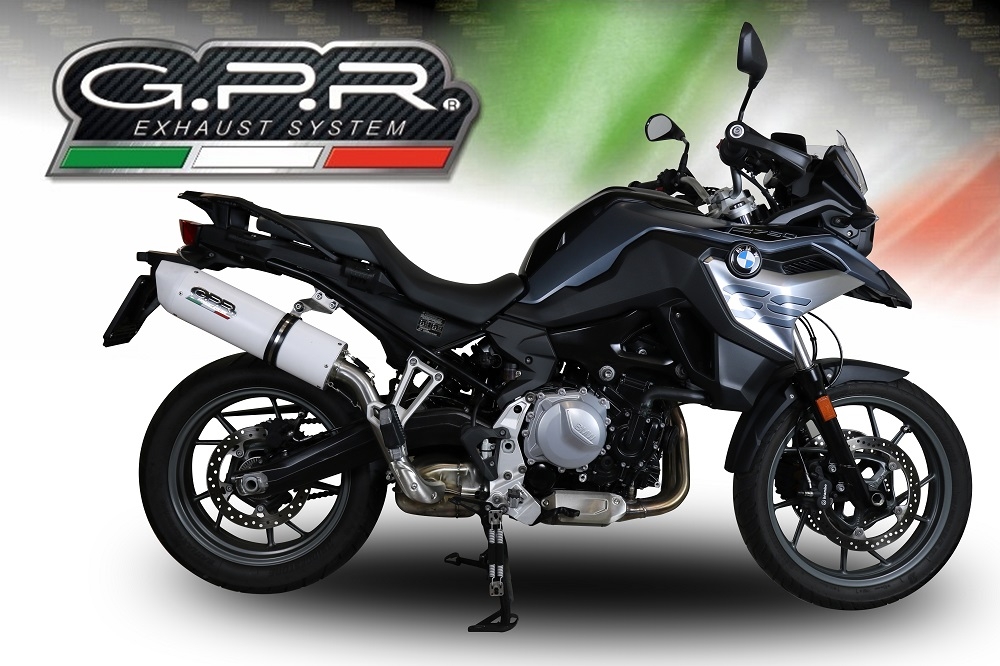 Exhaust compatible with Bmw F 750 Gs 2021-2024, Albus Evo4, Homologated legal slip-on exhaust including removable db killer and link pipe 