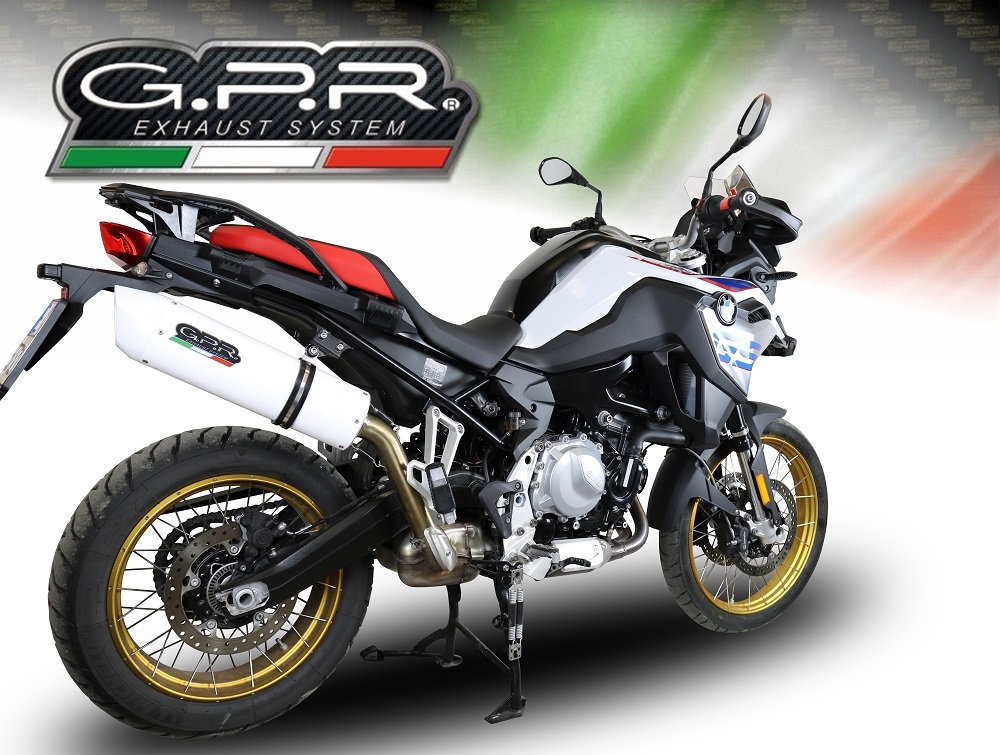 Exhaust compatible with Bmw F 800 Gs 2024-2025, Albus Evo4, Homologated legal slip-on exhaust including removable db killer and link pipe 