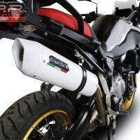 Exhaust compatible with Bmw F 800 Gs 2024-2025, Albus Evo4, Homologated legal slip-on exhaust including removable db killer and link pipe 