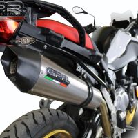 Exhaust compatible with Bmw F 850 Gs -Adventure 2018-2020, GP Evo4 Titanium, Homologated legal slip-on exhaust including removable db killer and link pipe 