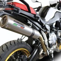 GPR exhaust compatible with  Bmw F 850 Gs -Adventure 2018-2020, M3 Inox , Homologated legal slip-on exhaust including removable db killer and link pipe 