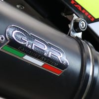 Exhaust compatible with Fantic Motor XEF 125 2021-2023, Furore Evo4 Nero, Homologated legal slip-on exhaust including removable db killer and link pipe 