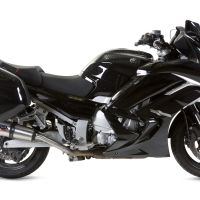 Exhaust compatible with Yamaha Fjr 1300 2017-2020, GP Evo4 Titanium, Dual Homologated legal slip-on exhaust including removable db killers and link pipes 