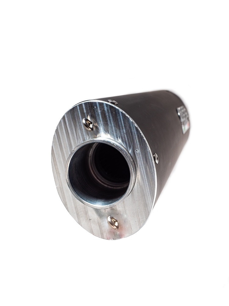 Exhaust compatible with Triumph Tiger 800 - Xr - Xc - Xrx - Xcx - Xrt - Xca 2017-2021, Furore Evo4 Nero, Homologated legal slip-on exhaust including removable db killer and link pipe 