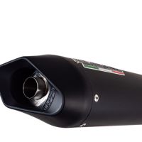 Exhaust compatible with Ducati Monster S4 2001-2003, Furore Nero, Dual Homologated legal slip-on exhaust including removable db killers and link pipes 