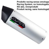 GPR exhaust compatible with  Tuning TUNING 1980-2021, Furore alluminio, Universal racing silencer, without link pipe 