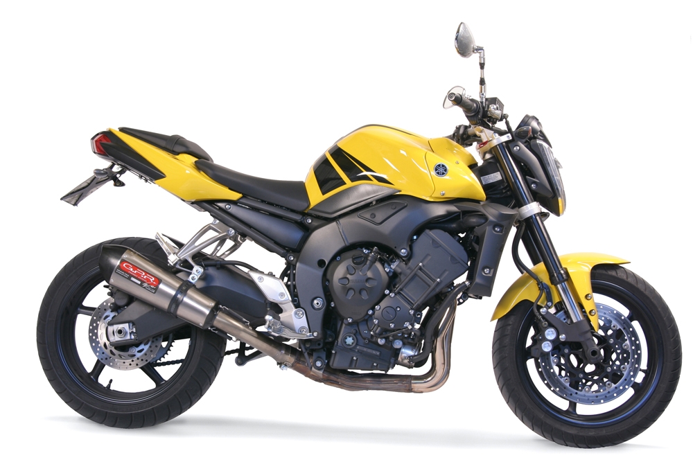 Exhaust compatible with Yamaha Fz.1 - Fazer 1000 2006-2014, Gpe Ann. titanium, Homologated legal slip-on exhaust including removable db killer, link pipe and catalyst 