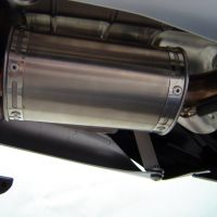 Exhaust compatible with Suzuki Gsr 600 2006-2011, Alluminio Ghost, Homologated legal slip-on exhaust including removable db killer and link pipe 