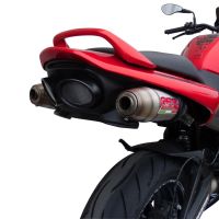 Exhaust compatible with Suzuki Gsr 600 2006-2011, Deeptone Inox, Dual Homologated legal slip-on exhaust including removable db killers and link pipes 