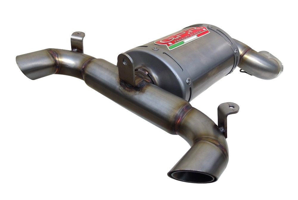 Exhaust compatible with Suzuki Gsr 600 2006-2011, Alluminio Ghost, Homologated legal slip-on exhaust including removable db killer and link pipe 