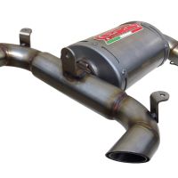 Exhaust compatible with Suzuki Gsr 600 2006-2011, Alluminio Ghost, Homologated legal slip-on exhaust including removable db killer and link pipe 
