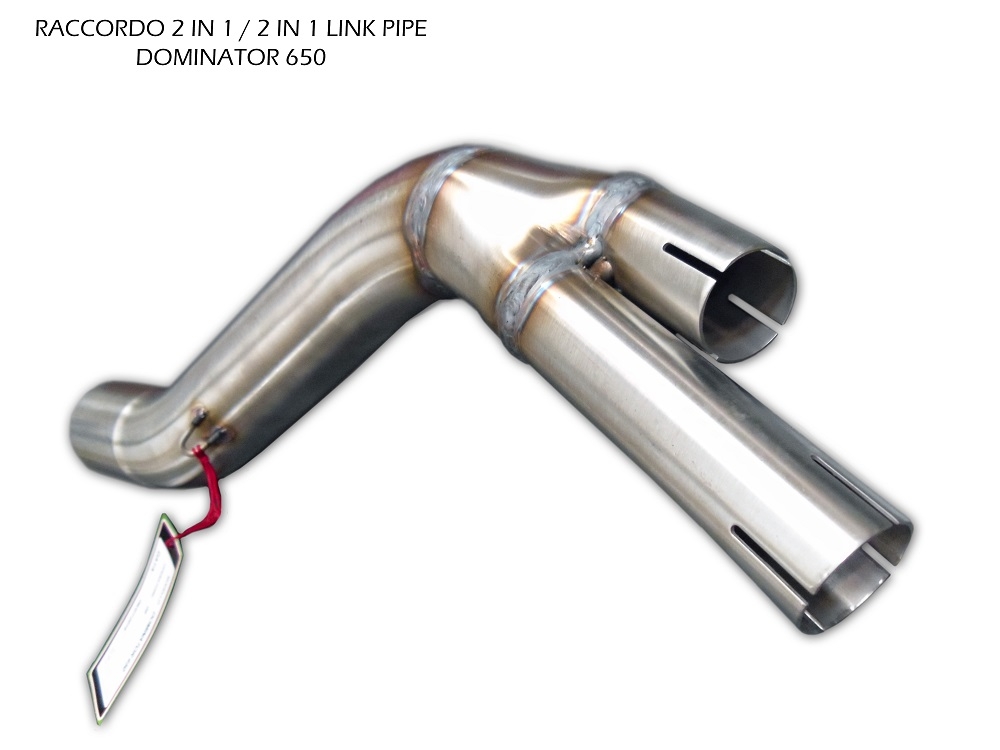 Exhaust compatible with Honda Dominator Nx 650 1988-2001, Ghisa , Homologated legal mid-full system exhaust including removable db killer 