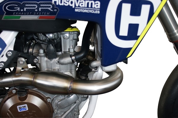 GPR exhaust compatible with  Husqvarna FS 450 2016-2017, Furore Poppy, Racing full system exhaust, including removable db killer 