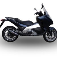 Exhaust compatible with Honda Integra 700 2012-2013, Gpe Ann. Poppy, Homologated legal slip-on exhaust including removable db killer and link pipe 