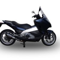 Exhaust compatible with Honda Integra 700 2012-2013, Gpe Ann. titanium, Homologated legal slip-on exhaust including removable db killer and link pipe 