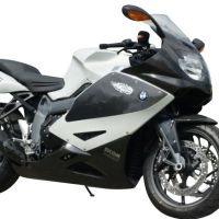 Exhaust compatible with Bmw K 1200 S -R 2004-2008, Gpe Ann. titanium, Homologated legal slip-on exhaust including removable db killer and link pipe 