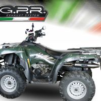 Exhaust compatible with Kawasaki KVF 750 2005-2011, Deeptone Atv, Homologated legal full system exhaust, including removable db killer 