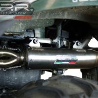Exhaust compatible with Kawasaki KVF 750 2005-2011, Deeptone Atv, Homologated legal full system exhaust, including removable db killer 