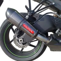 Exhaust compatible with Kawasaki ZX-6 R-RR 2009-2025, Gpe Ann. Poppy, Homologated legal slip-on exhaust including removable db killer and link pipe 