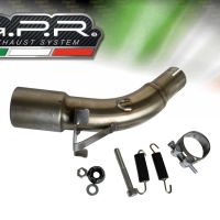 Exhaust compatible with Kawasaki Z 125 2019-2020, GP Evo4 Titanium, Homologated legal slip-on exhaust including removable db killer and link pipe 