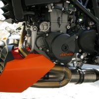 Exhaust compatible with Ktm Duke 690 2008-2011, Gpe Ann. titanium, full system exhaust legal for UK and non-EU countries including removable db killer 