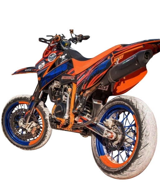 Exhaust compatible with Ktm Lc4 640 Enduro - Adventure - Supermoto 2003-2006, Furore Nero, Homologated legal slip-on exhaust including removable db killer and link pipe 
