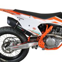 GPR exhaust compatible with  Ktm SX-F 450 2016-2018, Furore Nero, Racing full system exhaust, including removable db killer/spark arrestor 