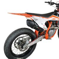 GPR exhaust compatible with  Ktm SX-F 450 2016-2018, Furore Nero, Racing full system exhaust, including removable db killer/spark arrestor 