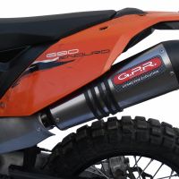 Exhaust compatible with Ktm Smc 690 R 2007-2016, Gpe Ann. titanium, Homologated legal full system exhaust, including removable db killer and catalyst 