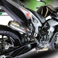 Exhaust compatible with Ktm Duke 790 2021-2024, Deeptone Inox, Homologated legal slip-on exhaust including removable db killer and link pipe 
