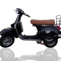 Exhaust compatible with Lml Star 151 4 Tempi - 4 Strokes Genuine Stella 2010-2013, Alluminio, Homologated legal full system exhaust, including removable db killer and catalyst 