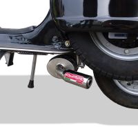 Exhaust compatible with Lml Star 151 4 Tempi - 4 Strokes Genuine Stella 2010-2013, Alluminio, Homologated legal full system exhaust, including removable db killer and catalyst 
