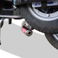 Exhaust compatible with Lml Star 151 4 Tempi - 4 Strokes Genuine Stella 2010-2013, Alluminio, Homologated legal full system exhaust, including removable db killer and catalyst 