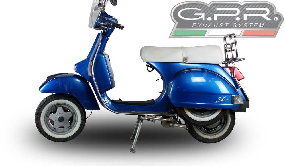 Exhaust compatible with Lml Star 200 4T a marce - 4ST with gears 2011-2016, Alluminio, Homologated legal full system exhaust, including removable db killer and catalyst 