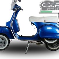 Exhaust compatible with Lml Star 200 4T a marce - 4ST with gears 2011-2016, Alluminio, Homologated legal full system exhaust, including removable db killer and catalyst 