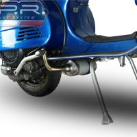 Exhaust compatible with Lml Star 200 4T a marce - 4ST with gears 2011-2016, Alluminio, Homologated legal full system exhaust, including removable db killer and catalyst 