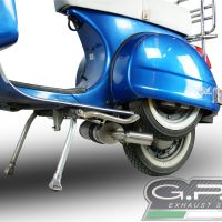 Exhaust compatible with Lml Star 200 4T a marce - 4ST with gears 2011-2016, Alluminio, Homologated legal full system exhaust, including removable db killer and catalyst 
