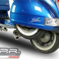 Exhaust compatible with Lml Star 200 4T a marce - 4ST with gears 2011-2016, Alluminio, Homologated legal full system exhaust, including removable db killer and catalyst 