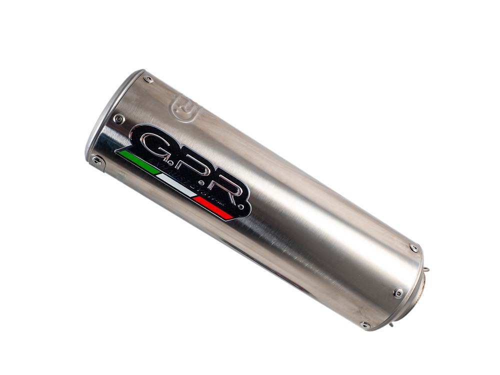 Exhaust compatible with Zontes Zt 125 G1 - U - U1 - Z2 2020-2024, M3 Inox , Homologated legal full system exhaust, including removable db killer and catalyst 