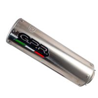 Exhaust compatible with Zontes Zt 125 G1 - U - U1 - Z2 2020-2024, M3 Inox , Homologated legal full system exhaust, including removable db killer and catalyst 