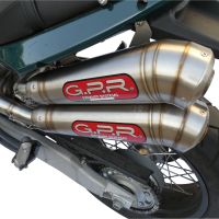 Exhaust compatible with Moto Morini Sport 1200 2008-2010, Powercone Evo, Dual Homologated legal slip-on exhaust including removable db killers and link pipes 
