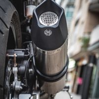 Exhaust compatible with Yamaha Mt-07 2017-2020, GP Evo4 Titanium, Homologated legal full system exhaust, including removable db killer and catalyst 