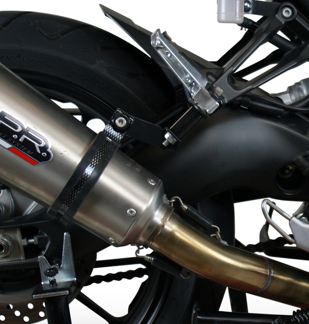 Exhaust compatible with Yamaha Tracer 9 GT 2021-2024, Albus Evo4, Homologated legal full system exhaust, including removable db killer and catalyst 