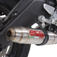 Exhaust compatible with Yamaha Mt 125 2017-2019, Deeptone Inox, Slip-on exhaust legal for UK and non-EU markets including link pipe and removable db killer 