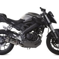 Exhaust compatible with Yamaha Mt 125 2017-2019, Gpe Ann. titanium, full system exhaust legal for UK and non-EU countries including removable db killer 