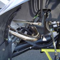 Exhaust compatible with Polaris Scrambler 500 2001-2012, Deeptone Atv, Homologated legal full system exhaust, including removable db killer 