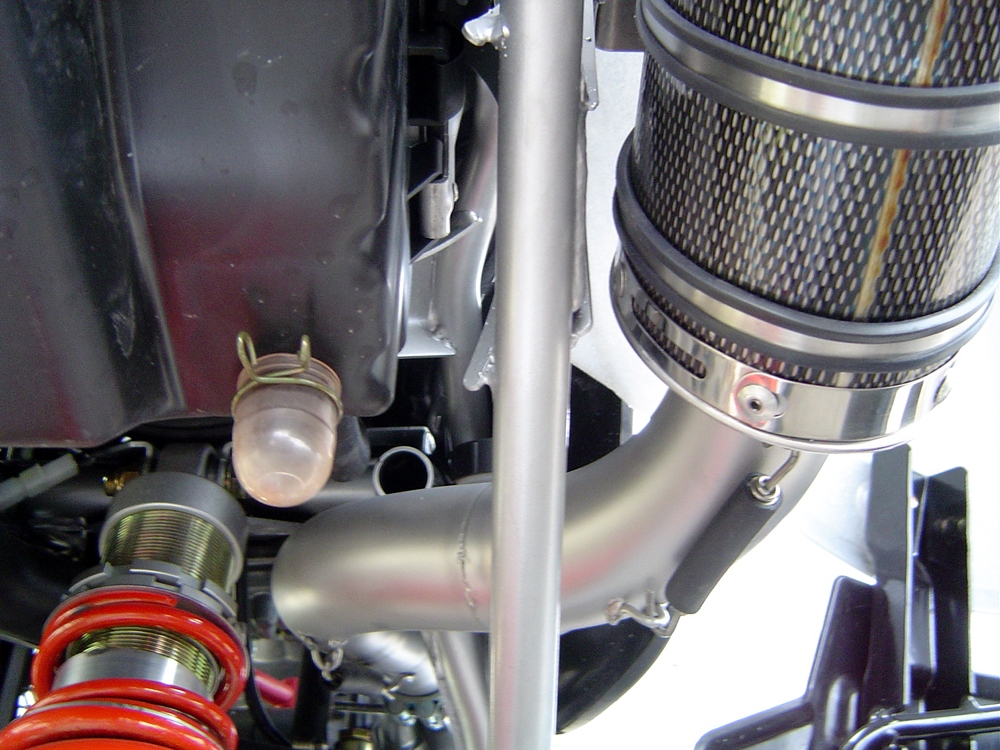 Exhaust compatible with Polaris Predator 500 2003-2010, Deeptone Atv, Homologated legal slip-on exhaust including removable db killer and link pipe 